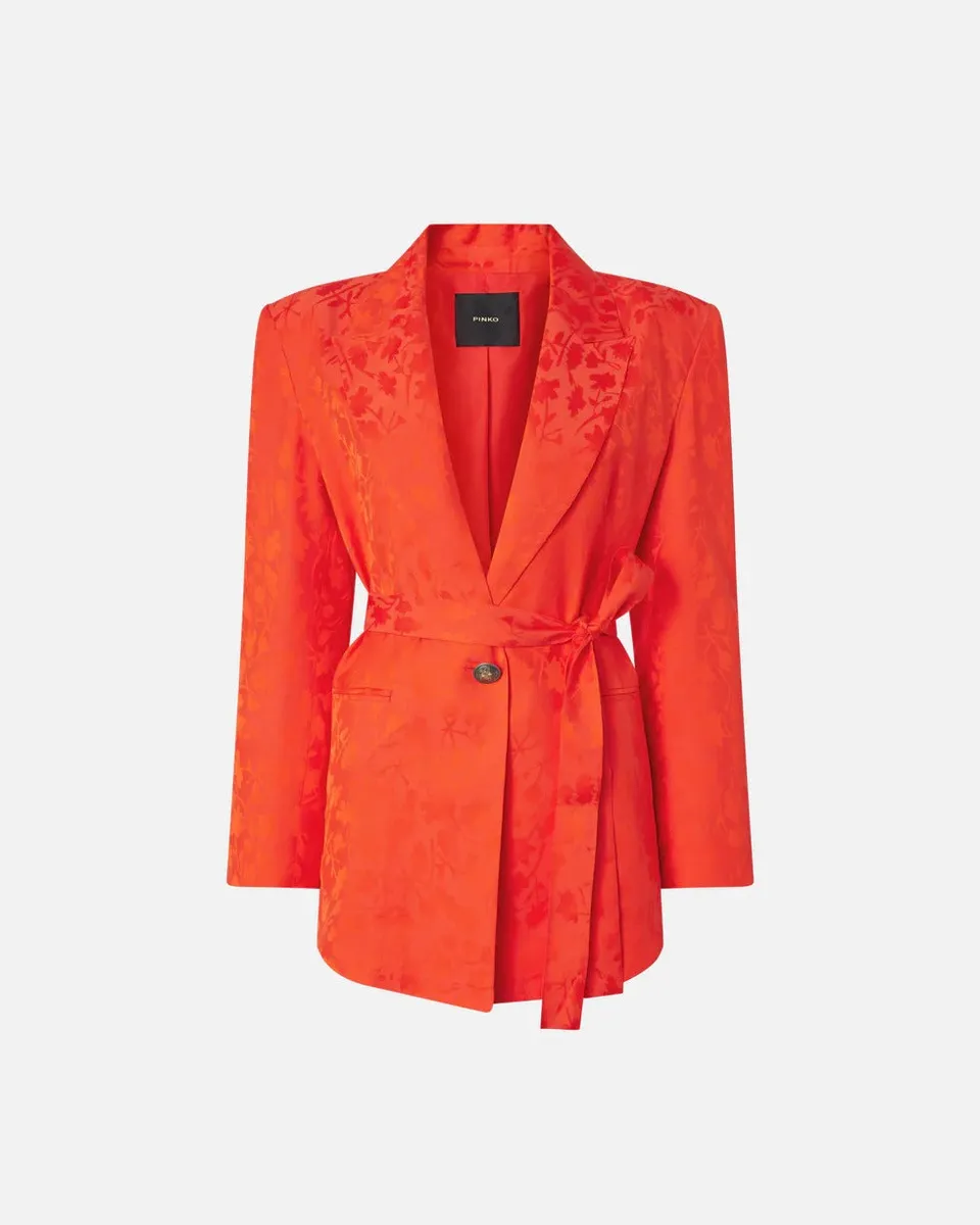 Pinko Castelnovo 106800 A3AN Giacca Kimono Arancio Intenso
