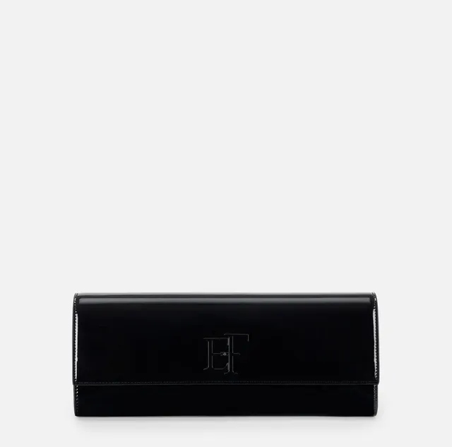 Elisabetta Franchi BS29A67E2 Clutch Venice Nero Vernice