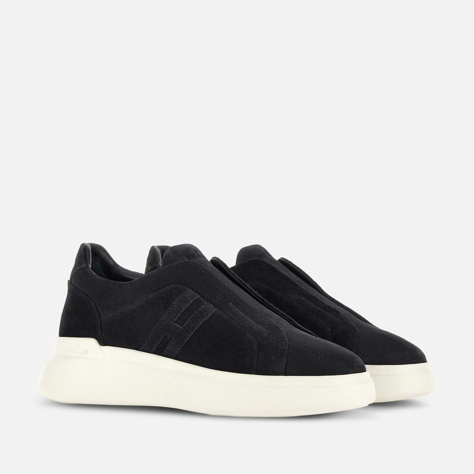 Hogan H580 HXM5800BE00HG sneakers slip-on blu camoscio