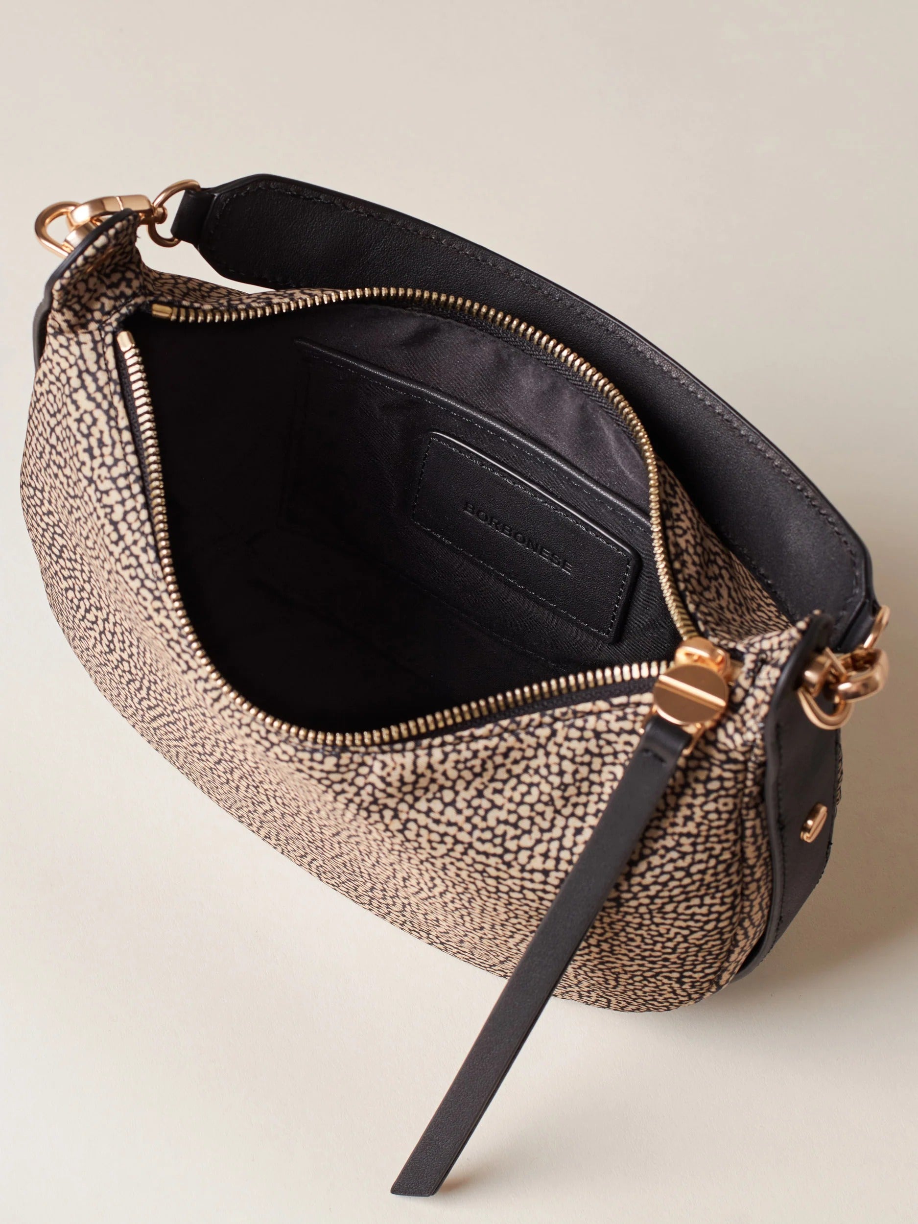 Borbonese Frame Small 91010219 AH1 borsa hobo OP nero