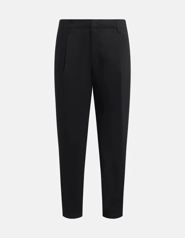 Dondup Ben UP630 PS0020U pantalone nero carrot cotone