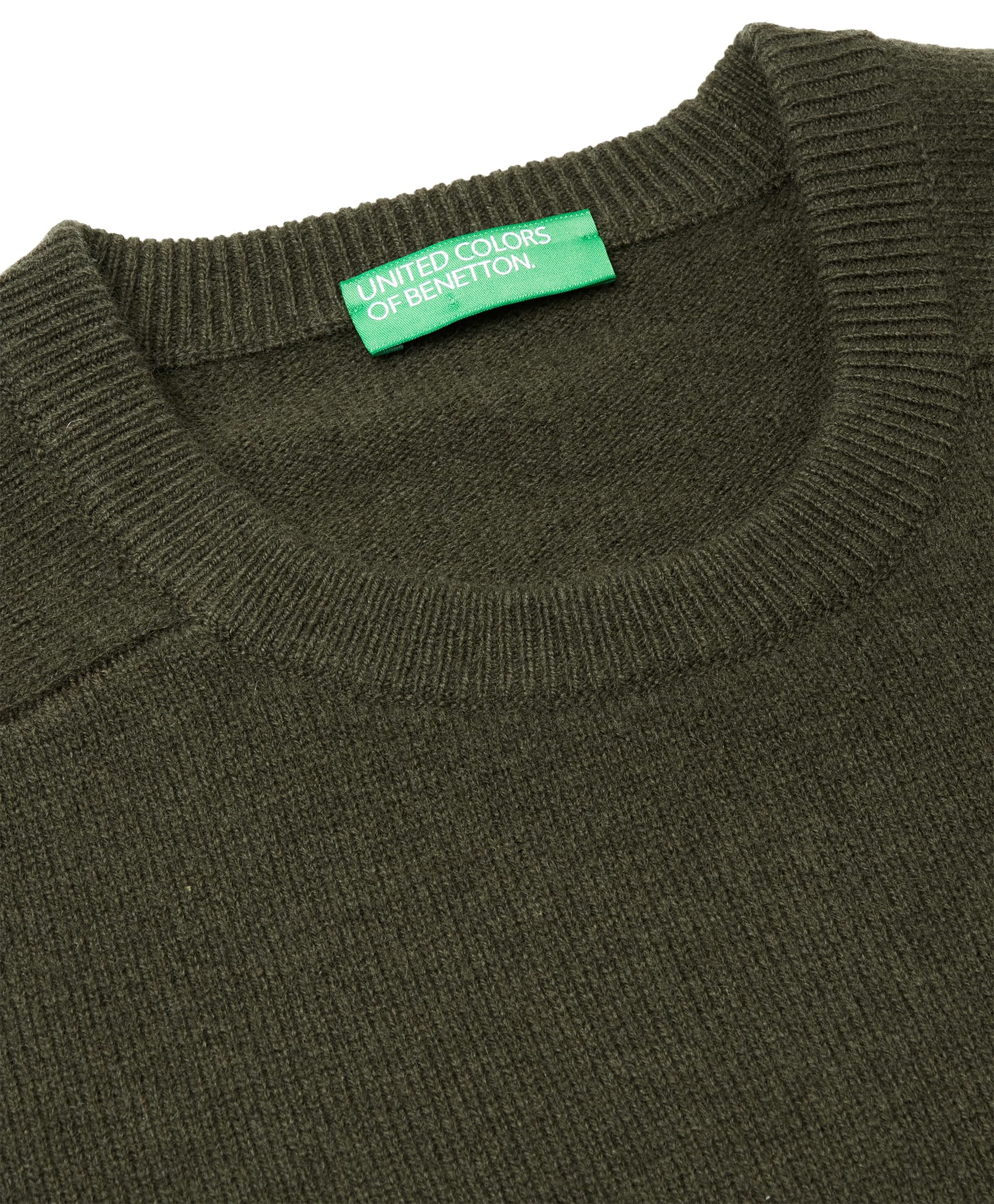 Benetton 1006u108w Maglia Uomo verde girocollo