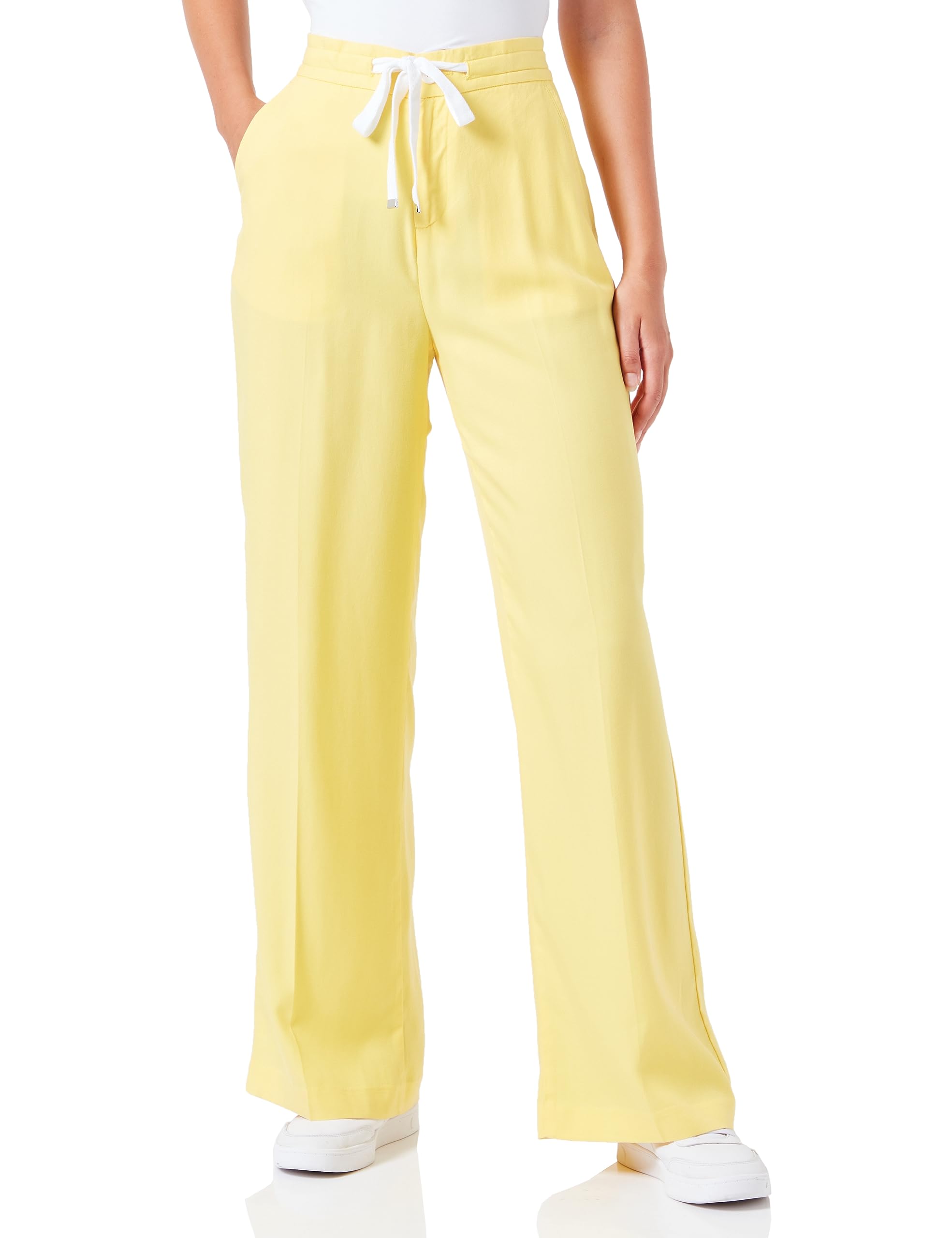 Benetton Pantaloni 4t91df02s Palazzo Donna Blu lyocell regular