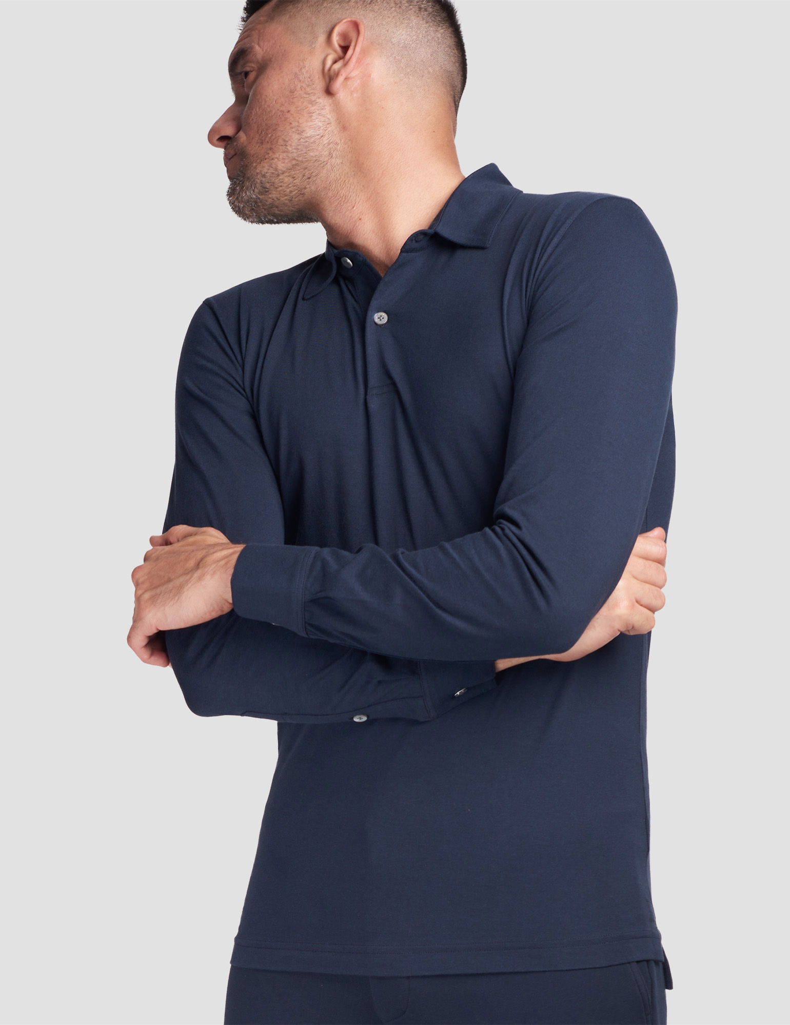 Stefan Brandt LUUK 2 polo manica lunga cotone