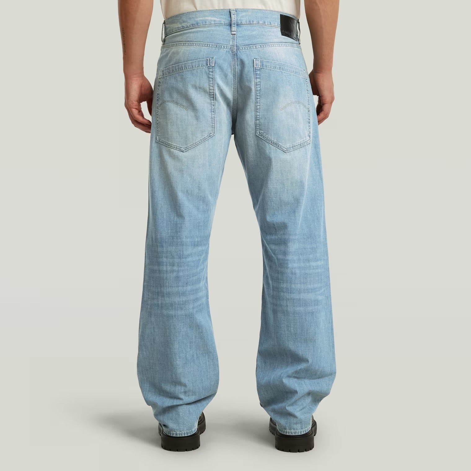 G-Star Raw Deeggie jeans uomo blu relaxed straight cotone