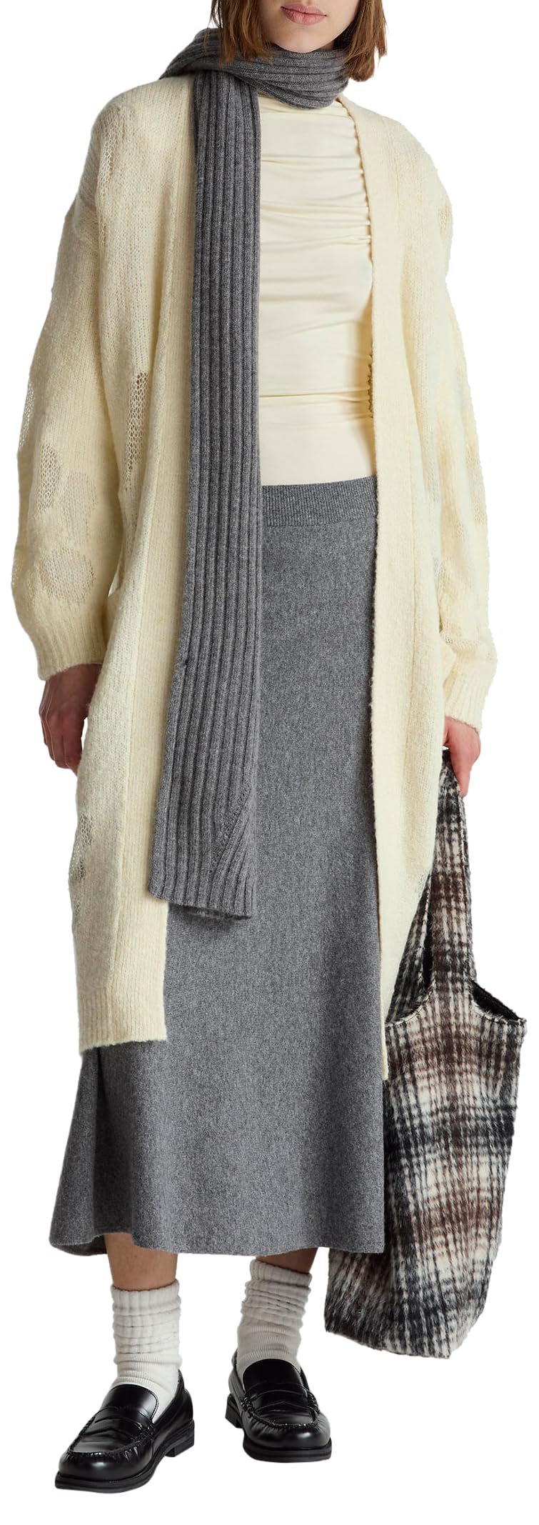 Benetton Gonne Gonna Midi Donna Svasata Elastico