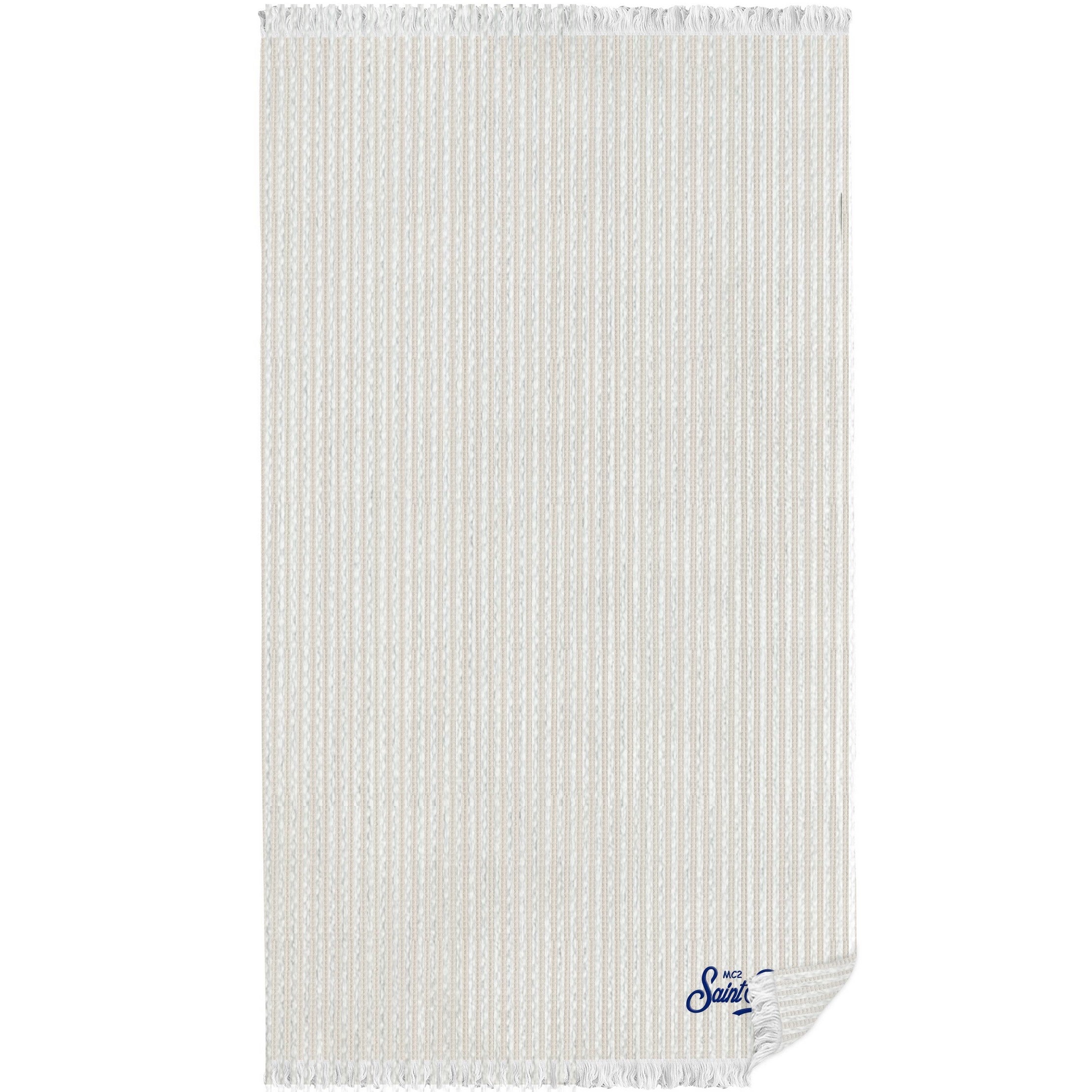 MC2 Saint Barth Foutas Seersucker Telo Mare Beige 100x200