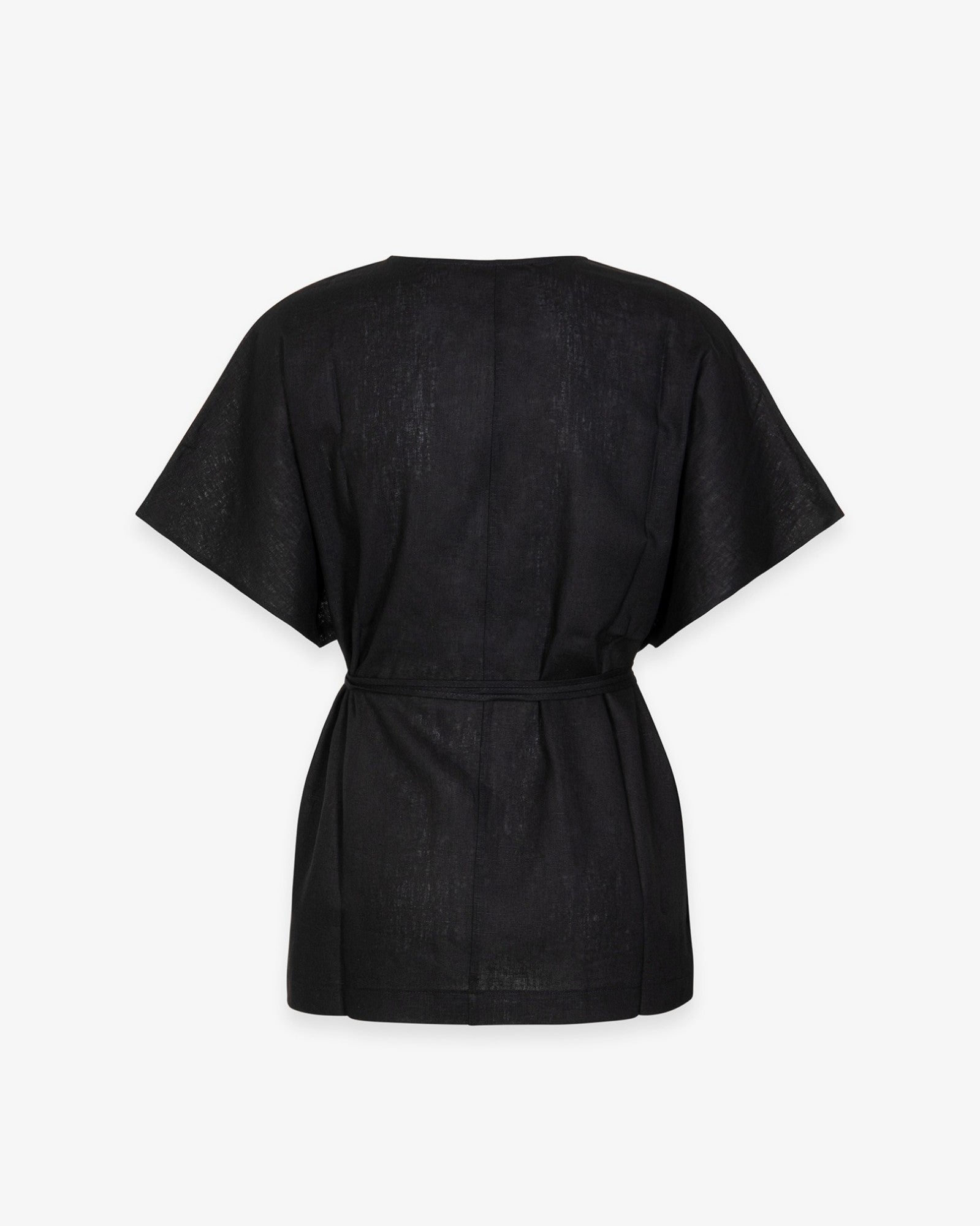 Hinnominate Kimono HMABW02634 Camicia Donna Nero Lino
