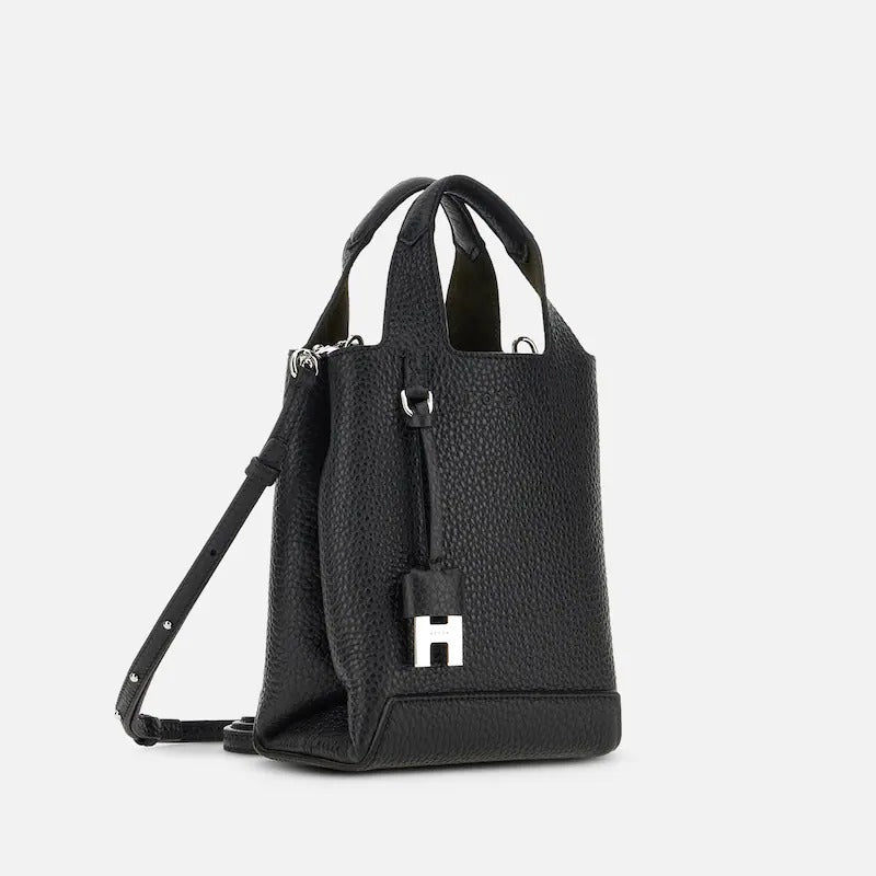 Hogan Shopping Mini KBW01RA0100TH borsa donna nero pelle