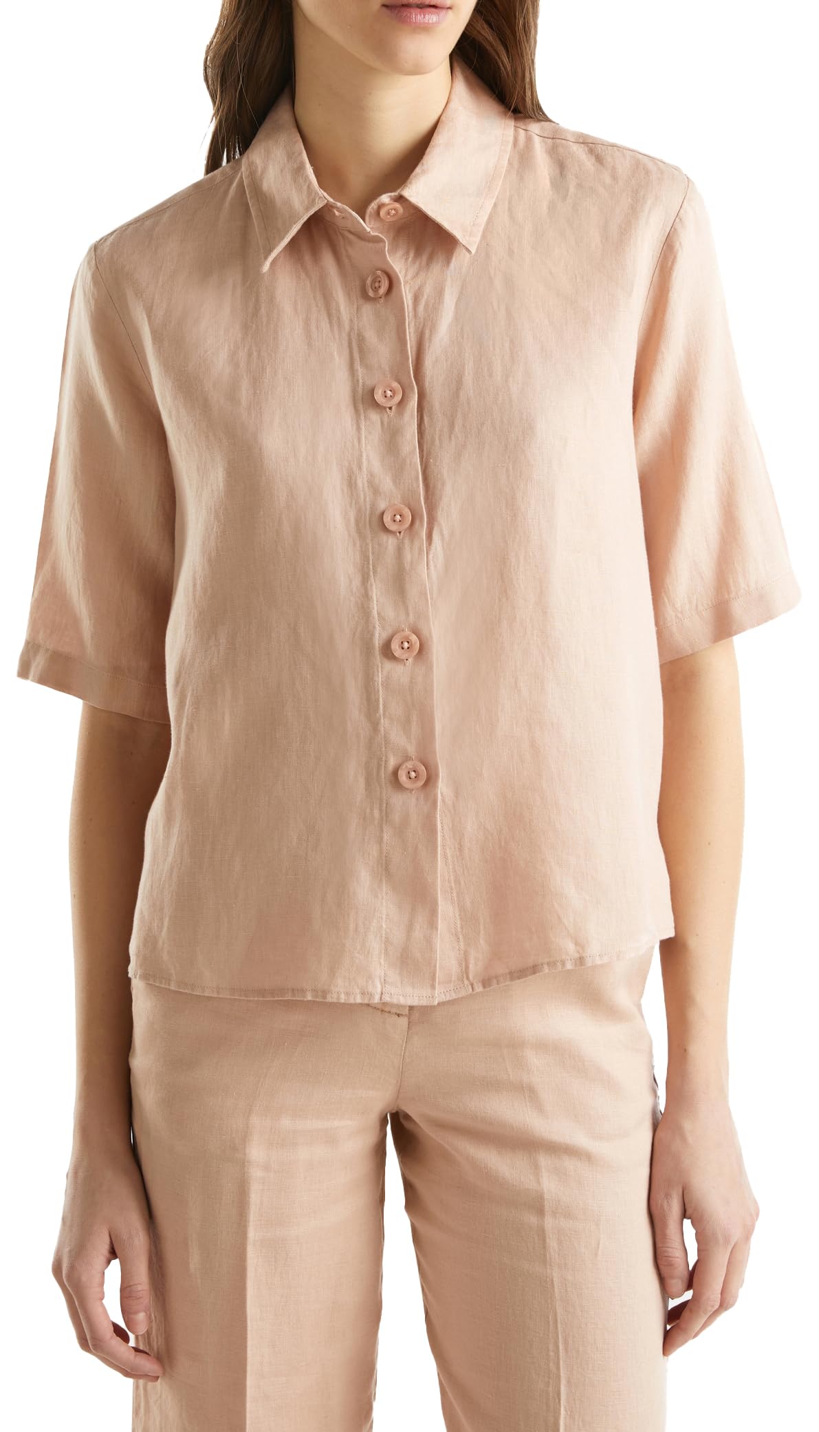 Benetton 5bml5qb75 Camicia Donna Classica