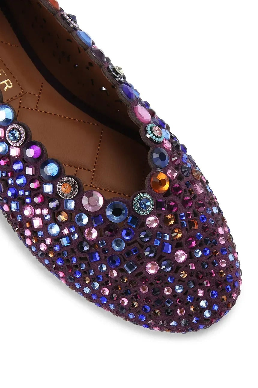 Kurt Geiger Jewel 5807990209 ballerina viola cristalli