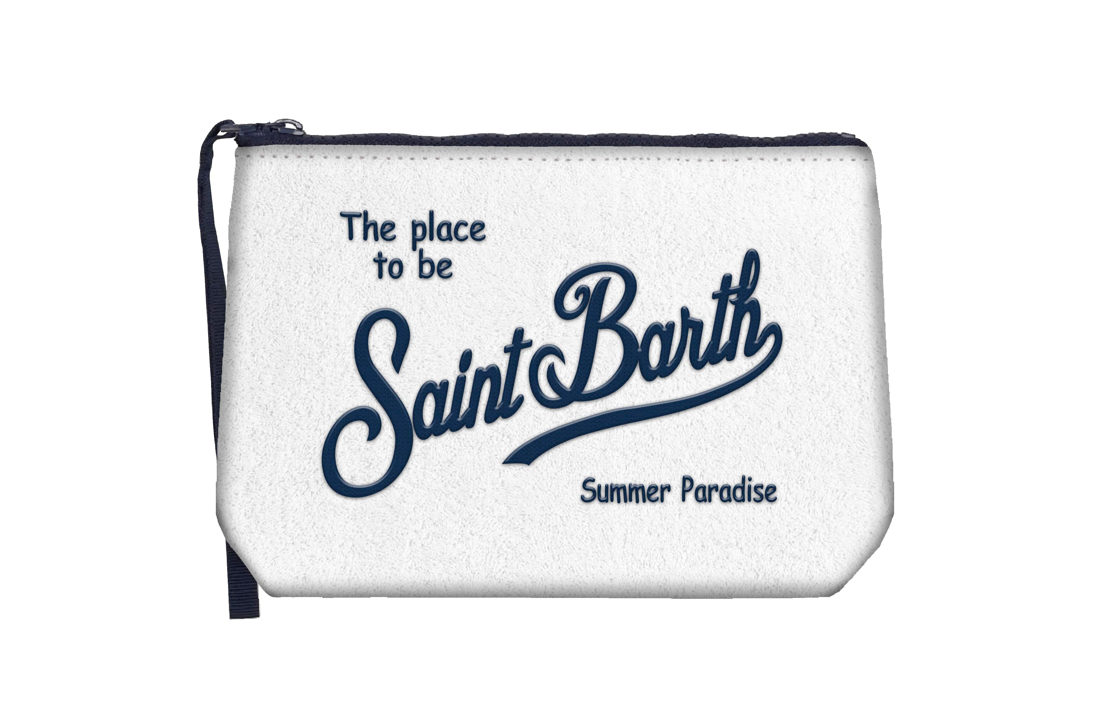 MC2 Saint Barth Aline Sponge pochette spugna Bianco 20cm