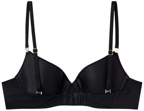 Benetton Reggiseno Donna Imbottito Nero Coppa B