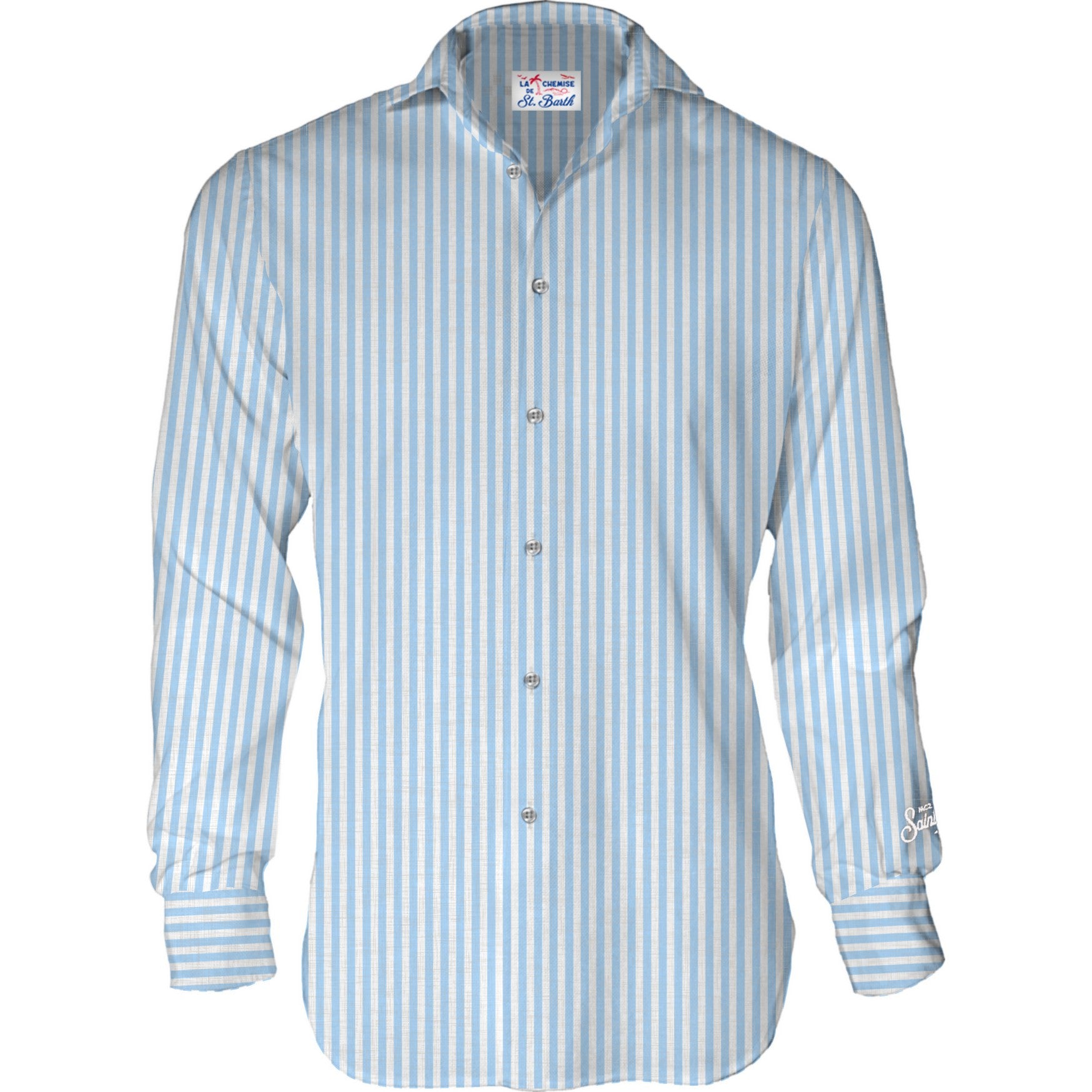 MC2 Saint Barth Pamplona 01904L camicia uomo Stripes Azzurro