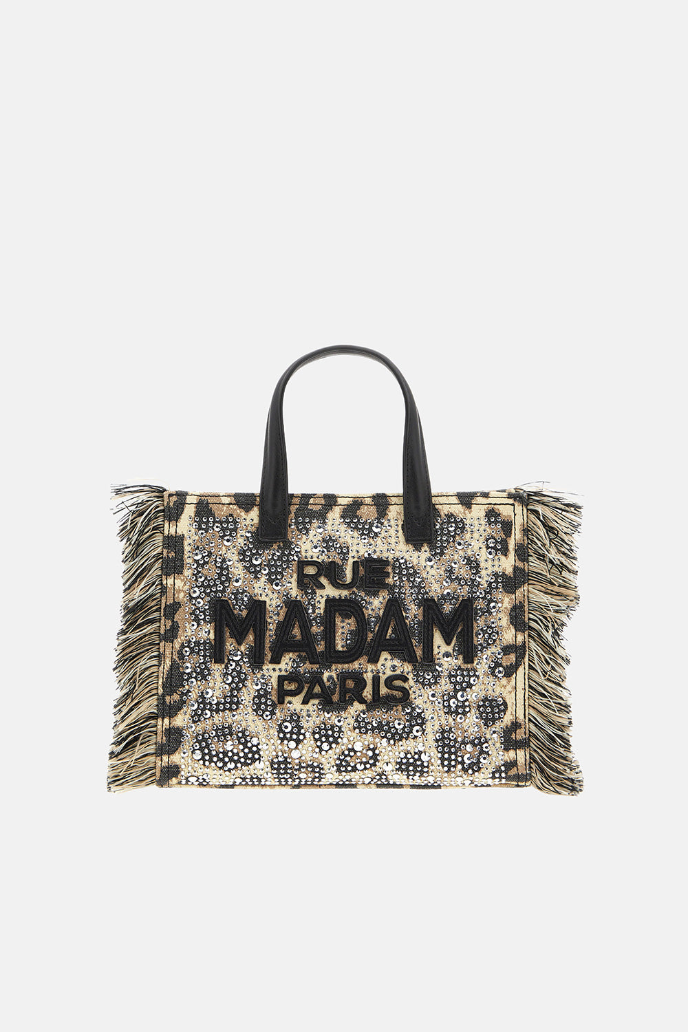Rue Madam 1529 Casablanca Mini Tote Leopard Strass