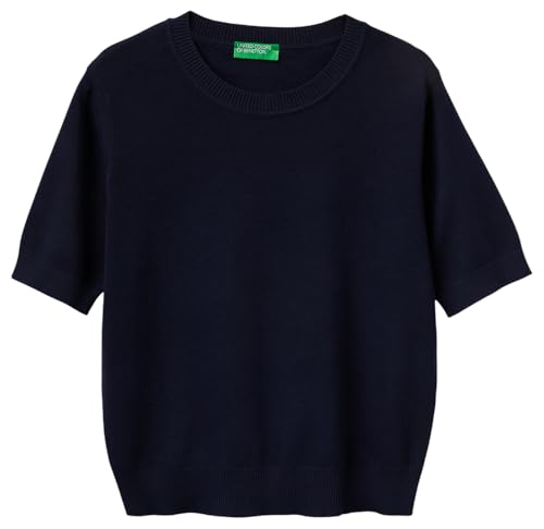 Benetton Maglia Donna Girocollo Manica Corta Regular