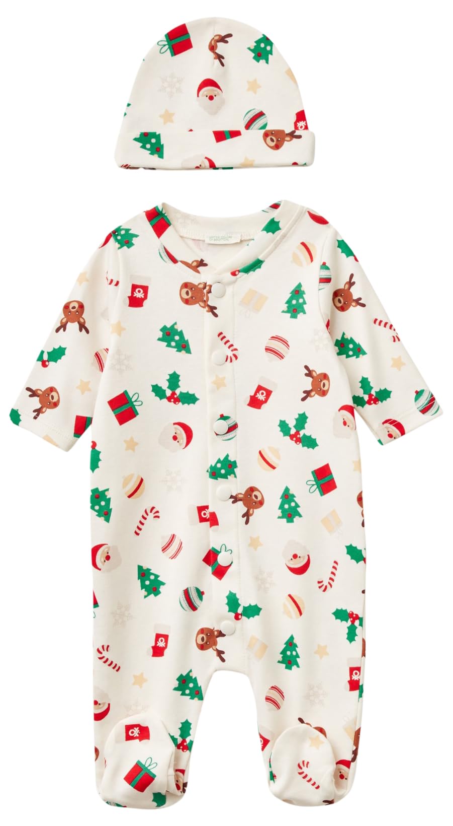 Benetton Set Neonato 5 Pezzi Cotone Renna 50