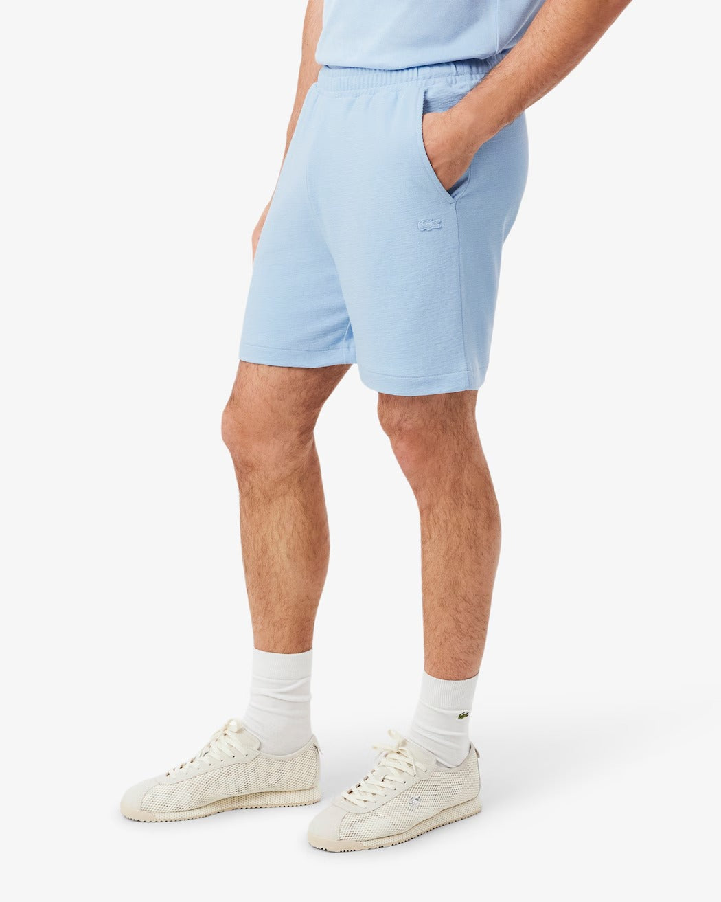Lacoste GH1973 shorts Blu Chiaro uomo jersey cotone