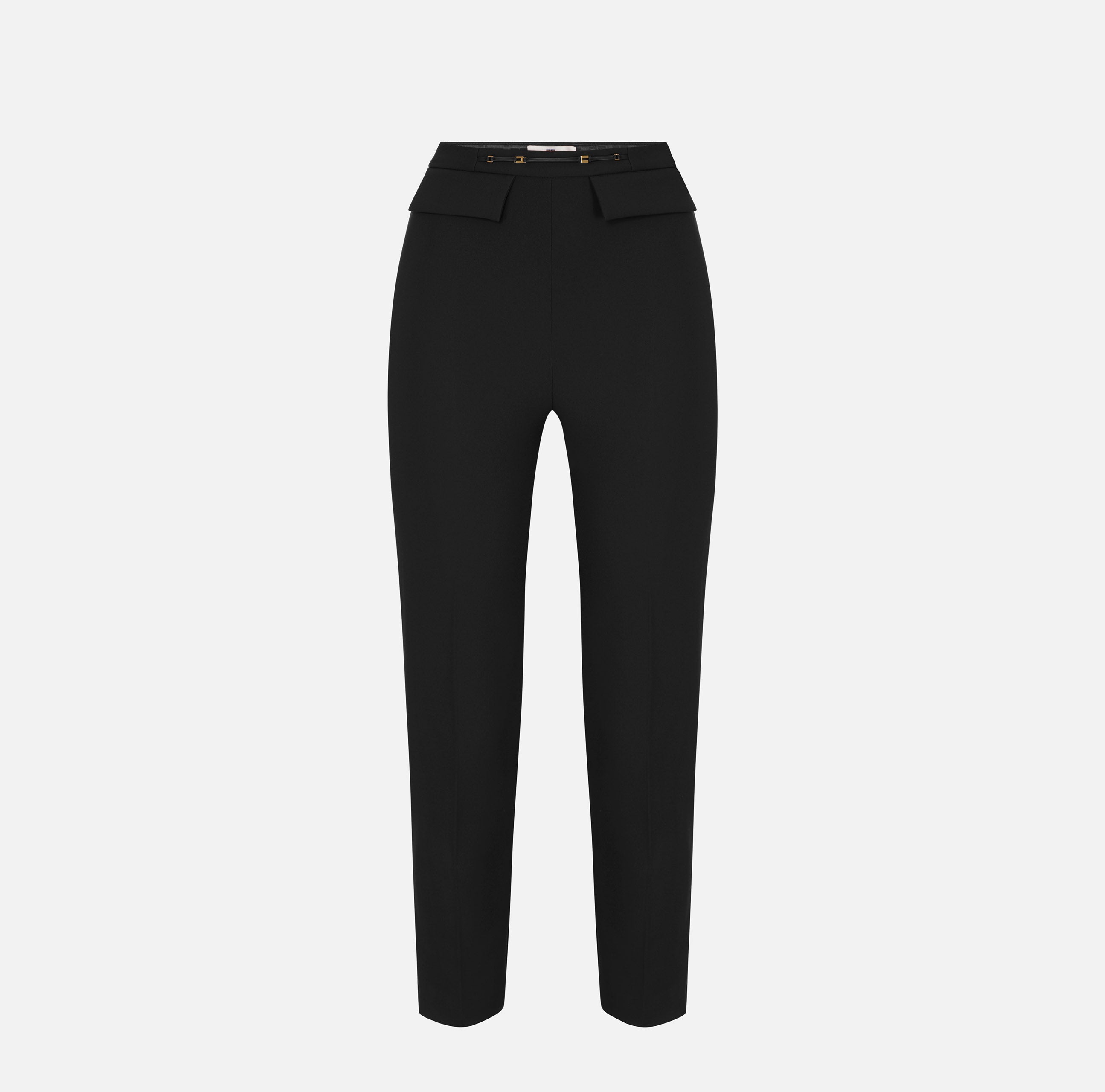 Elisabetta Franchi PA19566E2 pantalone nero crepe