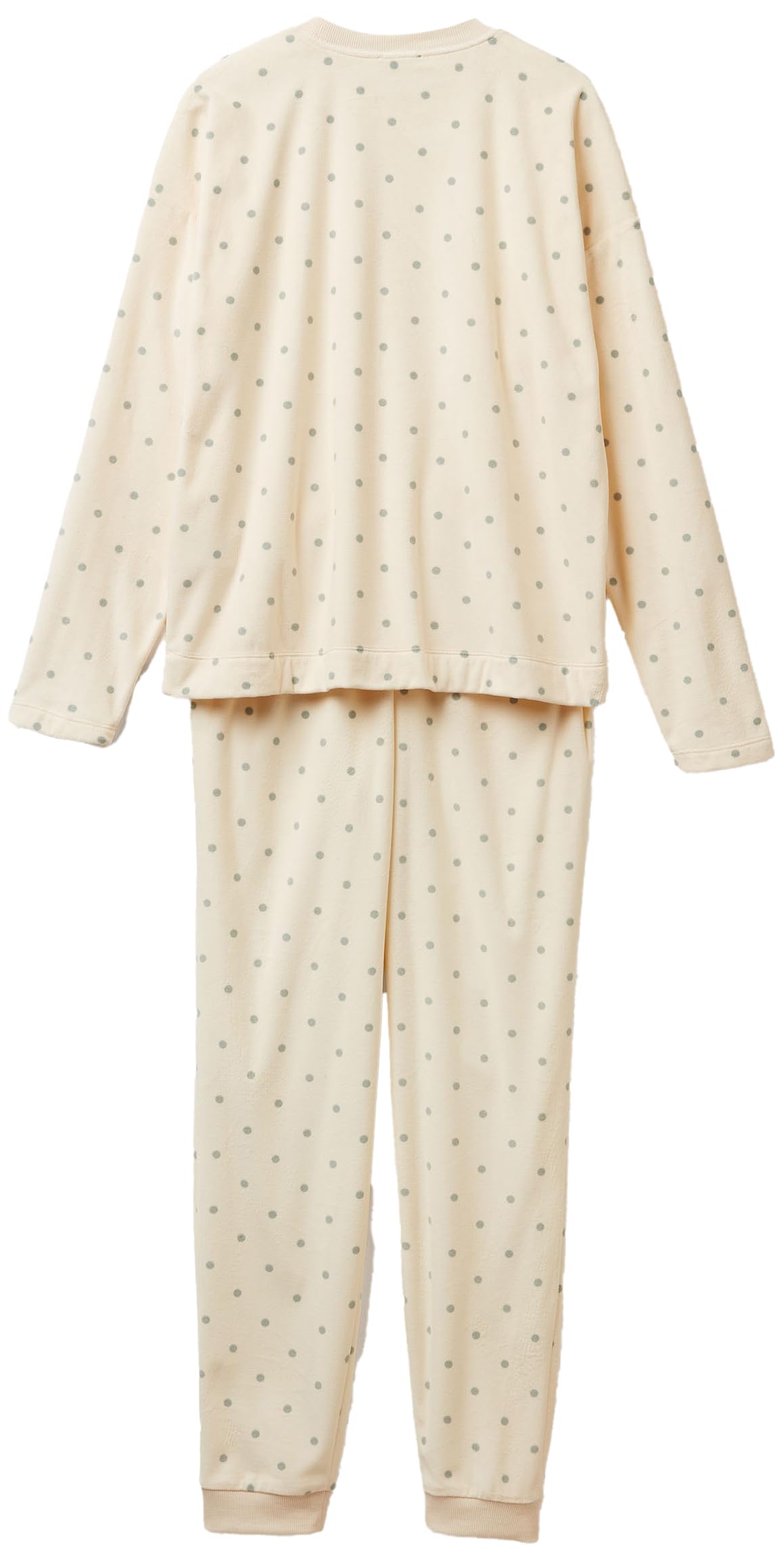 Benetton 31UX3P046 pigiama donna ciniglia taglia S allover