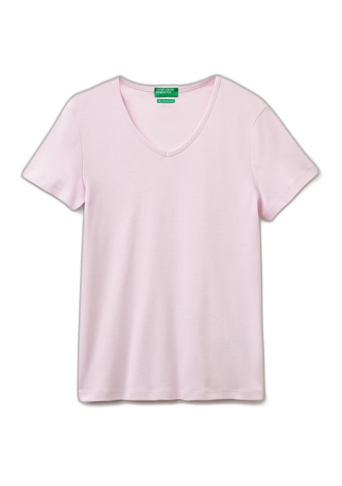 Benetton 3ga8d4029 T-Shirt Donna Beige Slim XXS