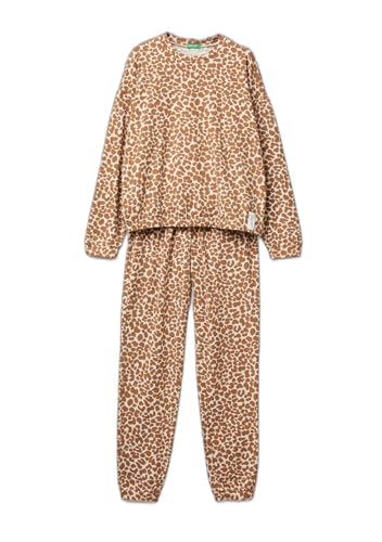 Benetton 32qh3p04e Set Pigiama Donna Maglia+Pantalone
