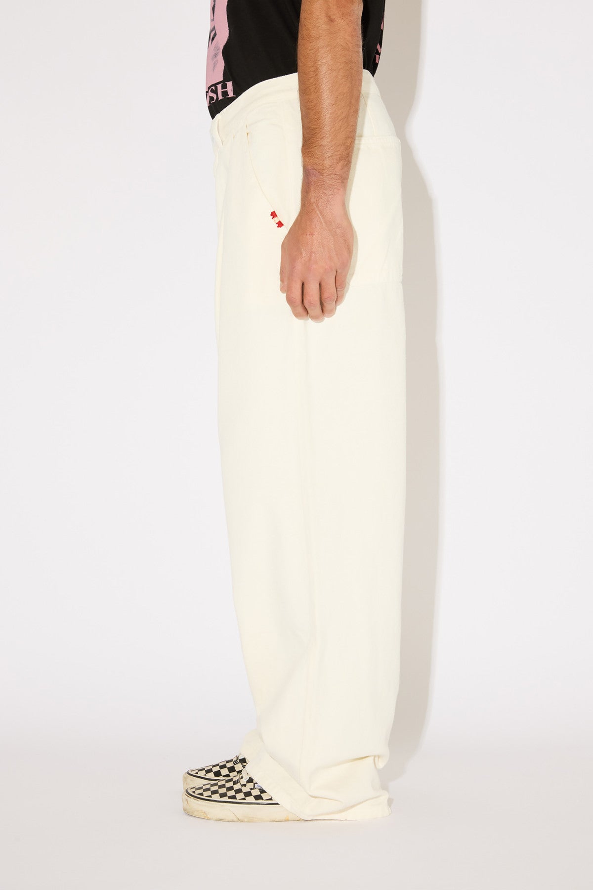 Amish AMX203P4650992 pantaloni bianco loose fit