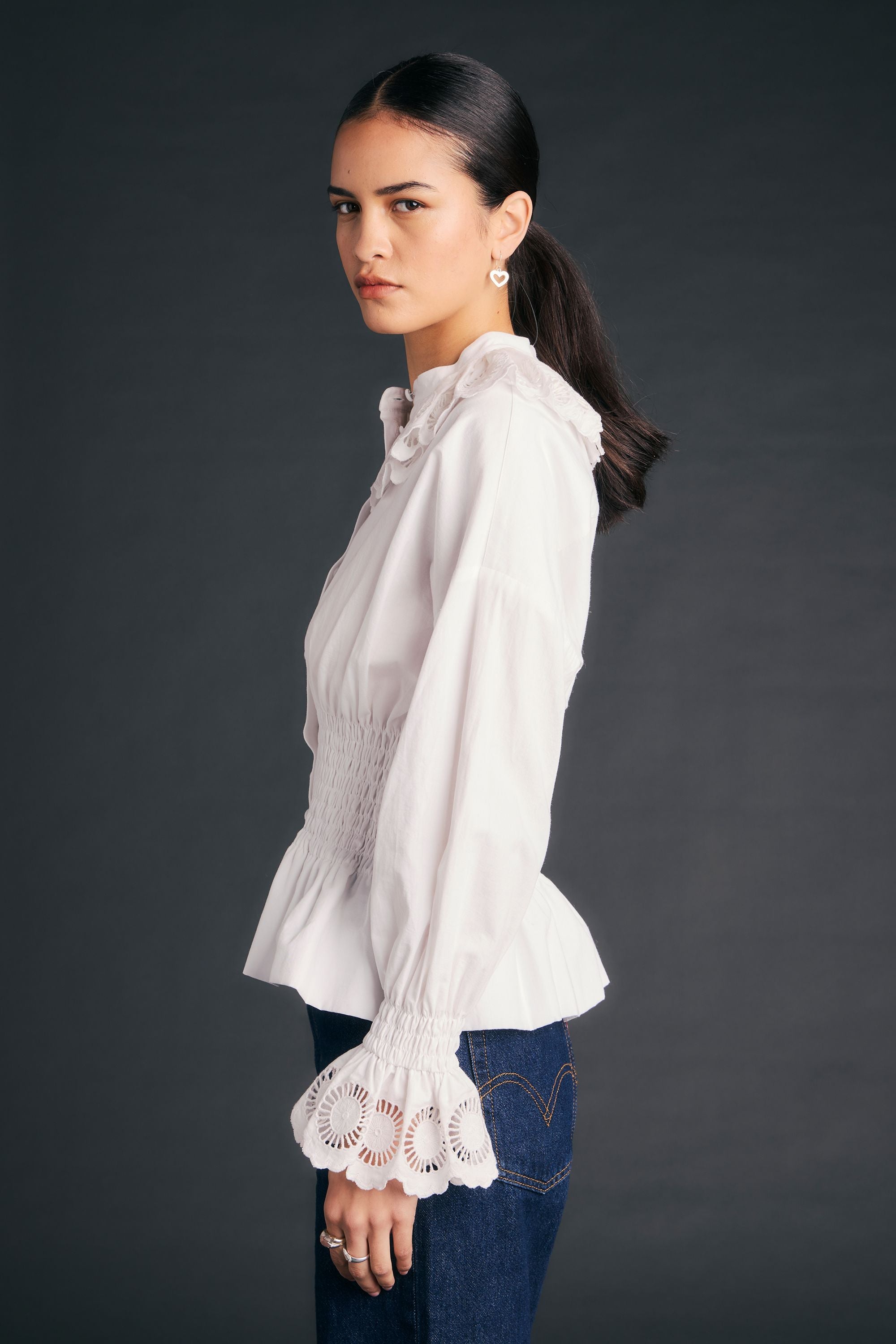 Karen Walker Treasurer Shirt camicia White cotone organico