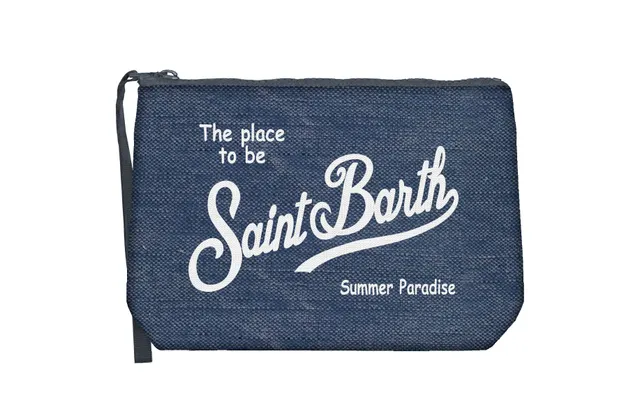MC2 Saint Barth Aline Linen00119L Pochette navy lino