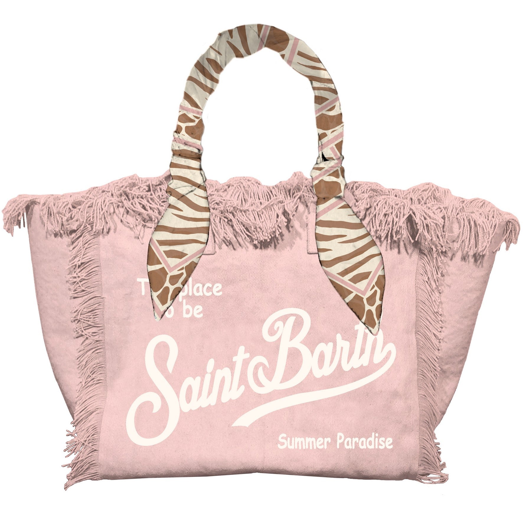 MC2 Saint Barth Vanity Foulard Borsa Tote Rosa