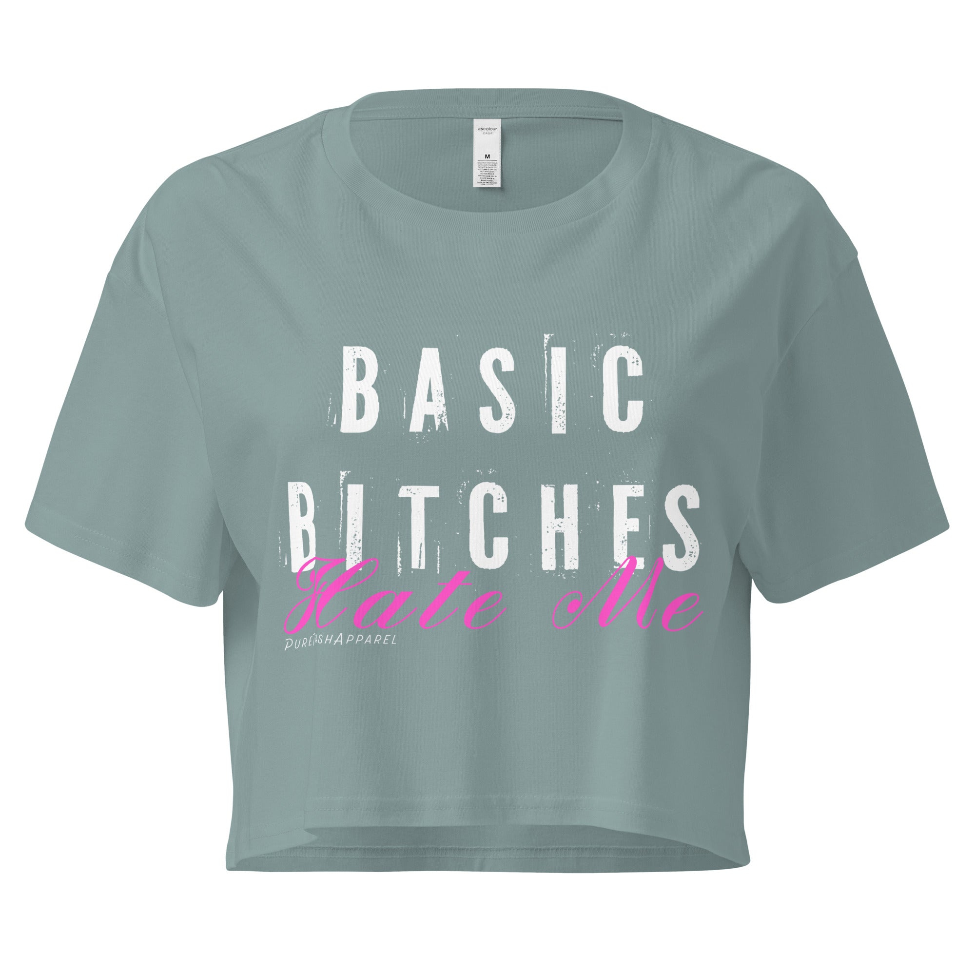 Pure Trash Basic crop top donna cotone nero S