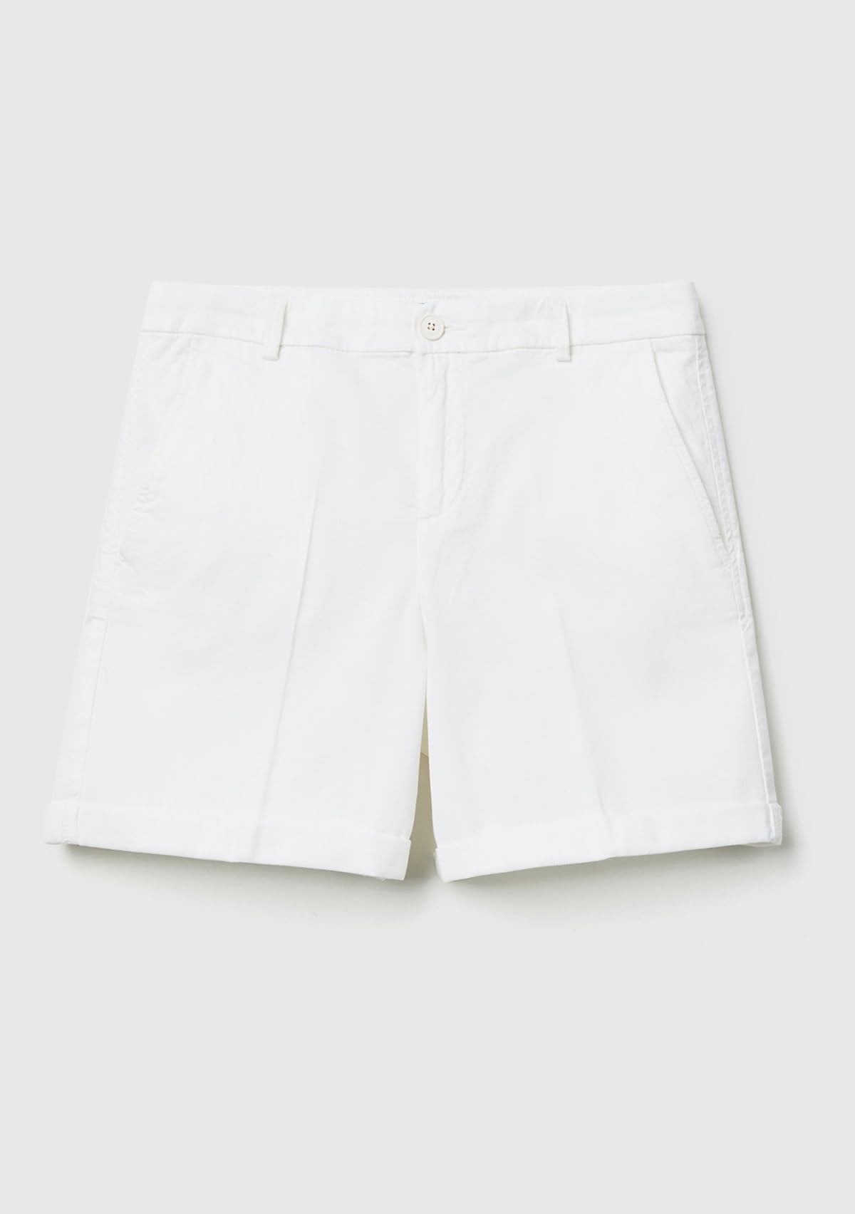 Benetton Bermuda Donna Cotone Stretch Bianco Ottico 101
