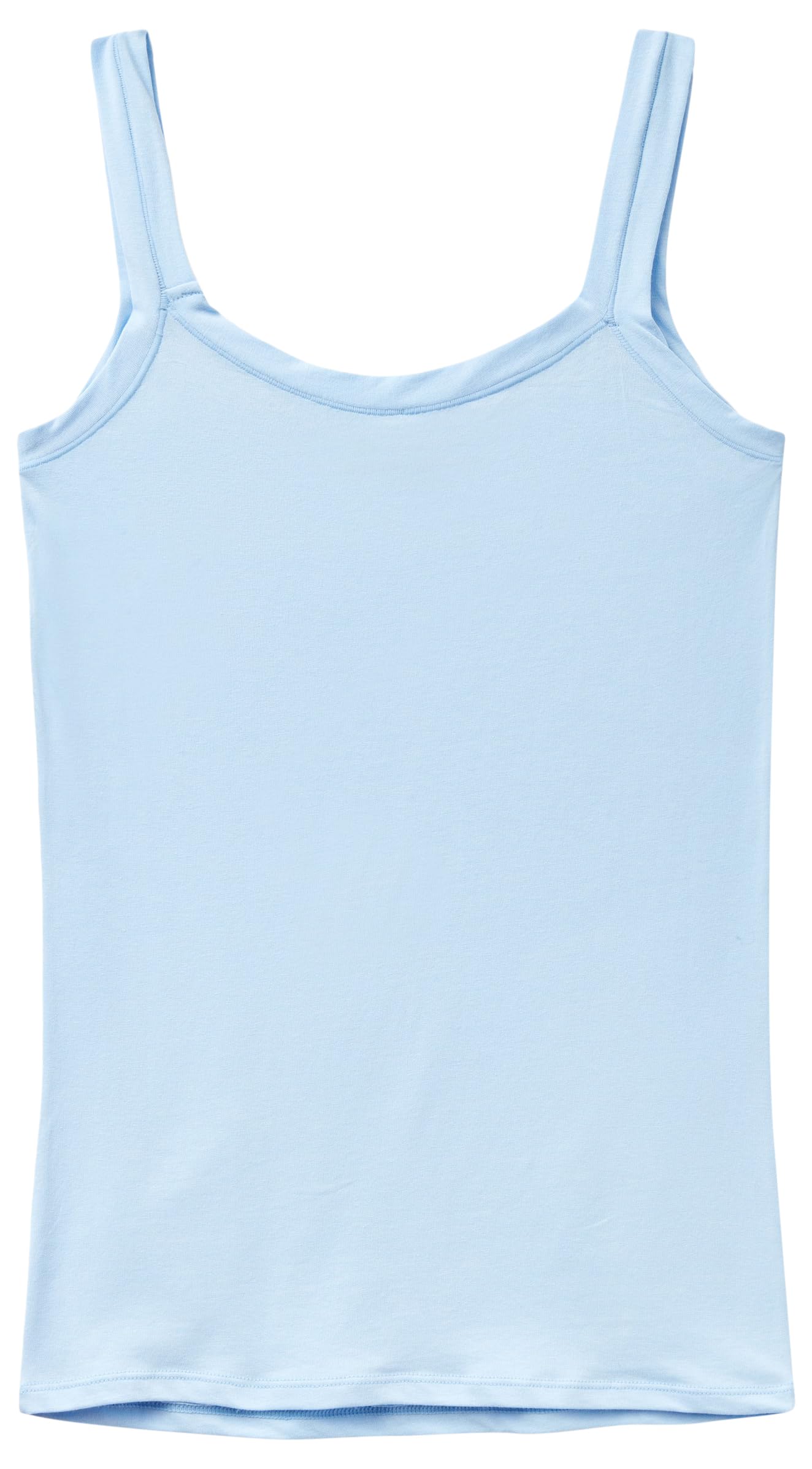 Benetton canottiera donna celeste 2k3 cotone