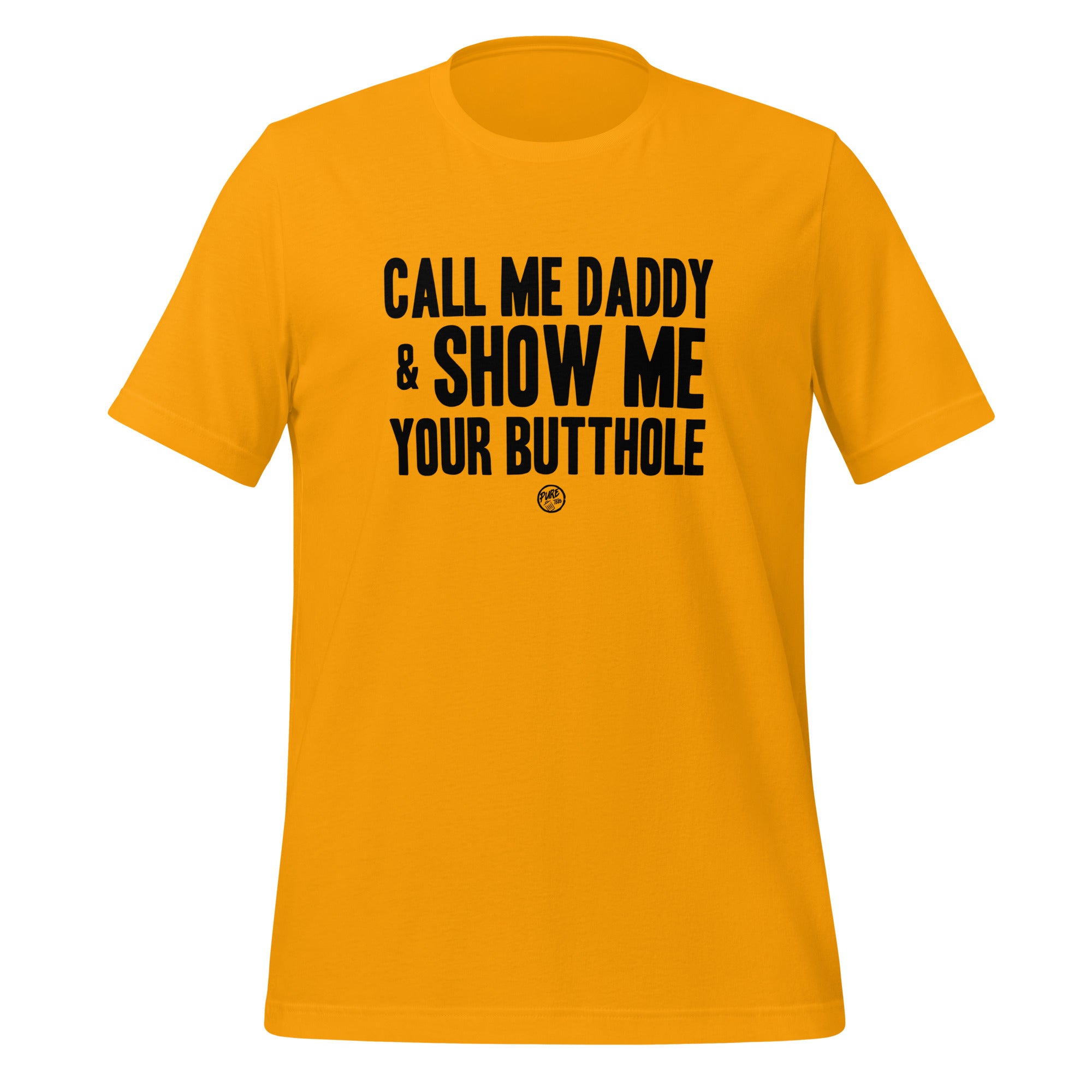 Pure Trash Call Me Daddy t-shirt uomo nera cotone