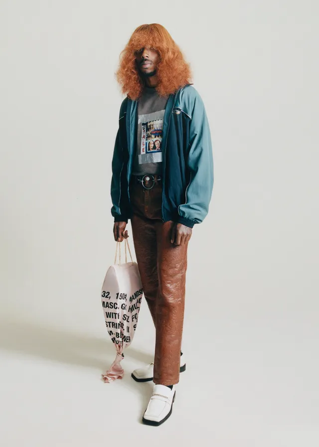 Martine Rose T-Lining Track giacca tuta nero teal