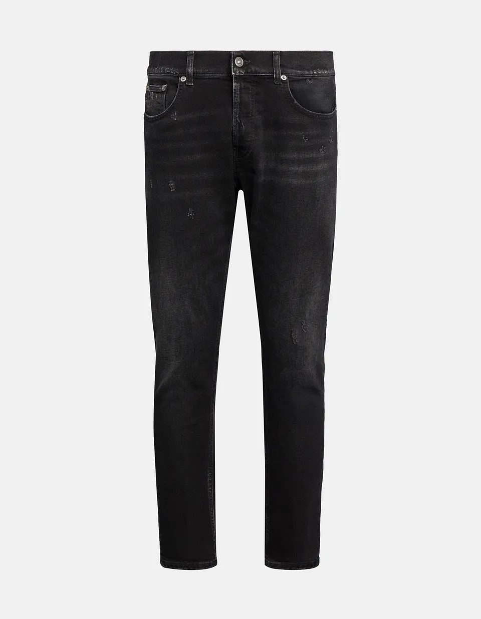 Dondup UP576 DS0369U Jeans Uomo Nero Carrot Slim