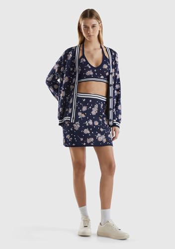 Benetton Gonne 1094e000u Minigonna Jacquard XS Floreale