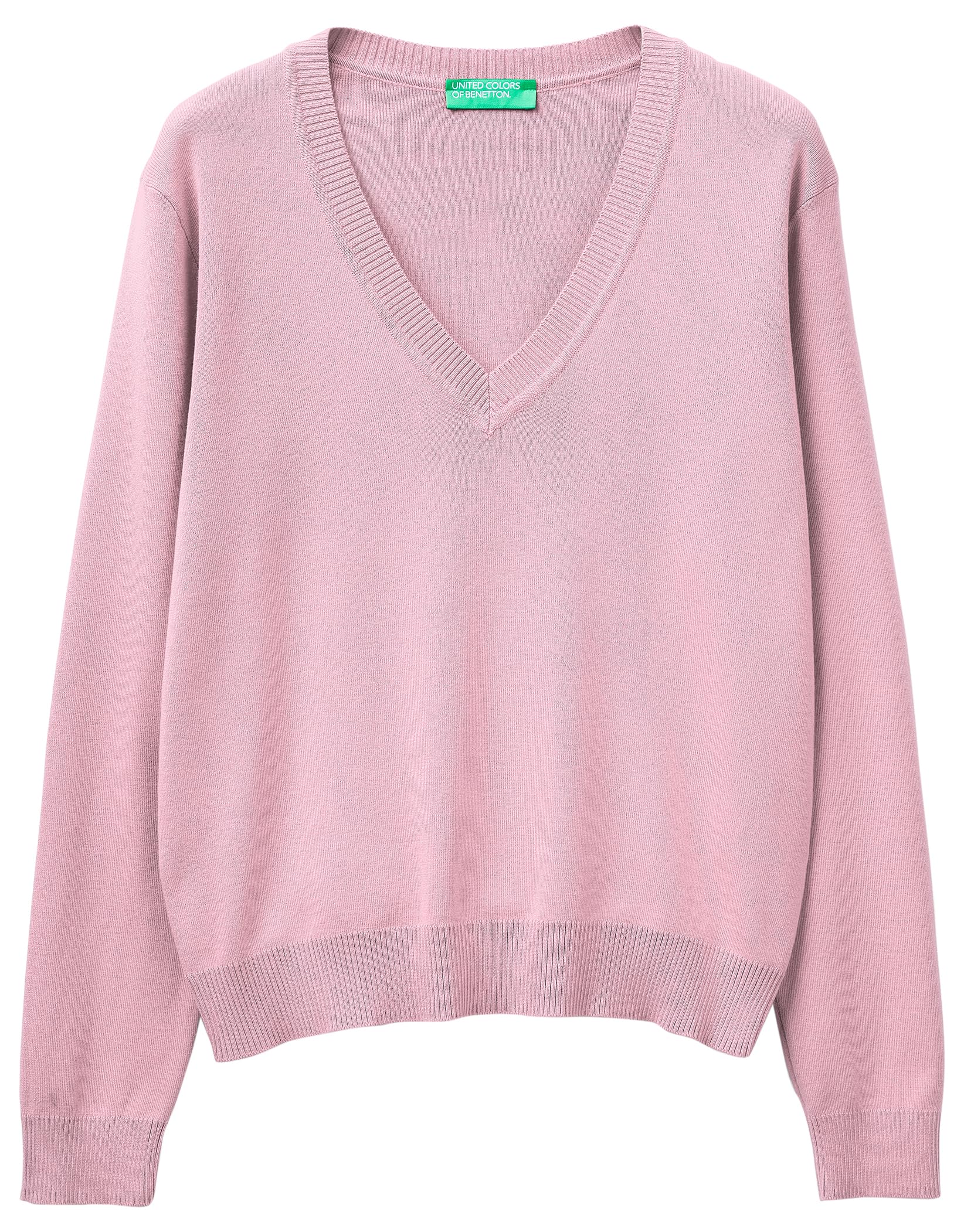 Benetton Maglieria Maglione Scollo V Manica Lunga Regular