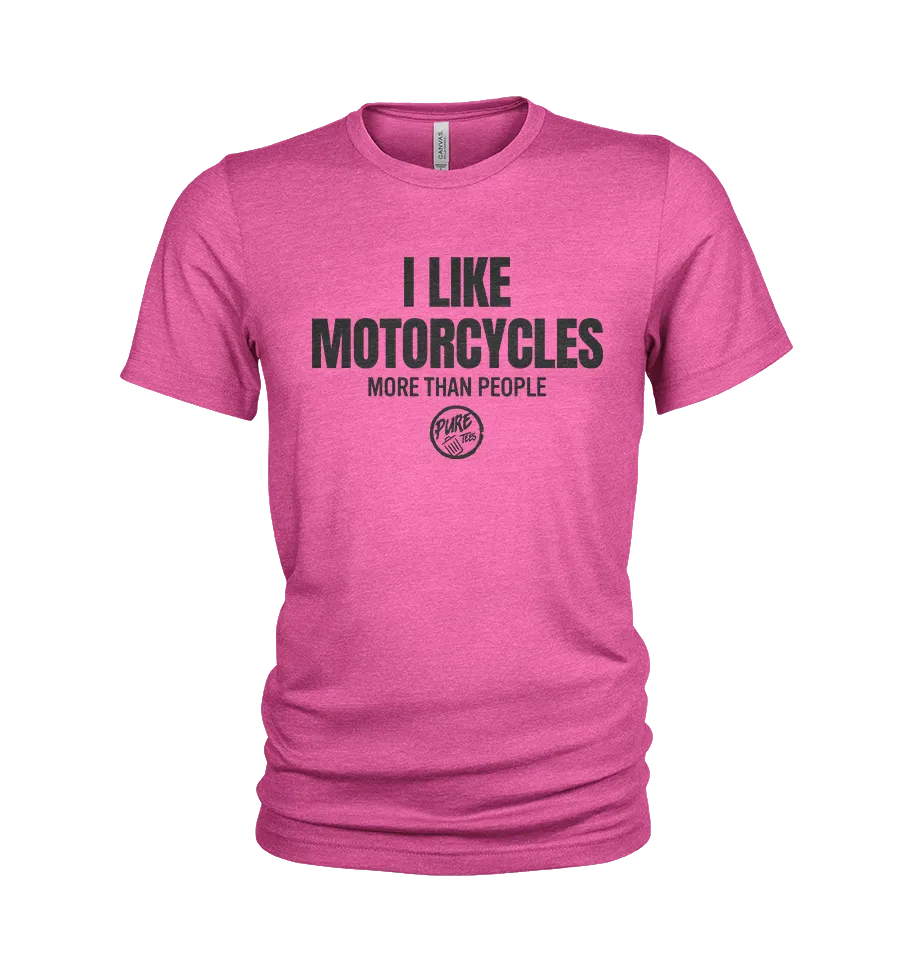 Pure Trash I like Motorcycles more than people maglietta uomo oliva