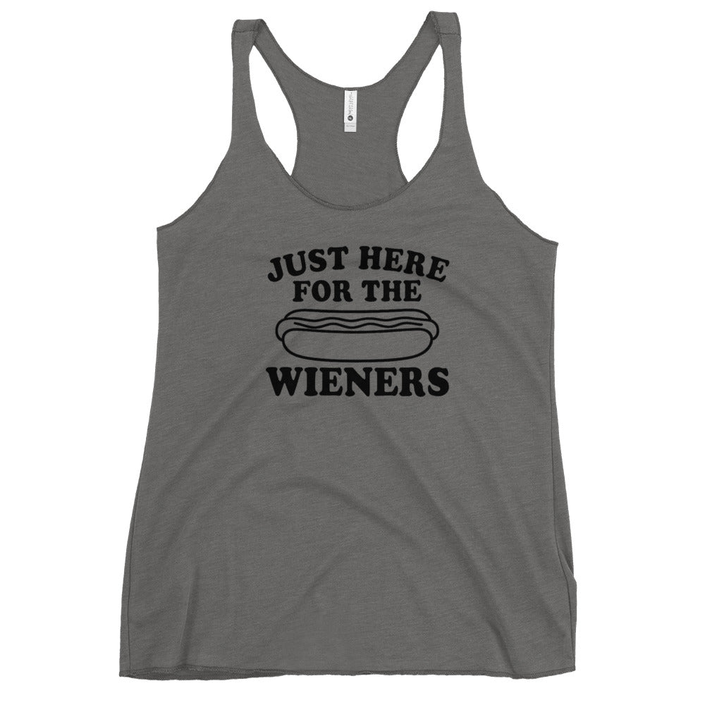Pure Trash Just Here For Wieners canotta donna nera