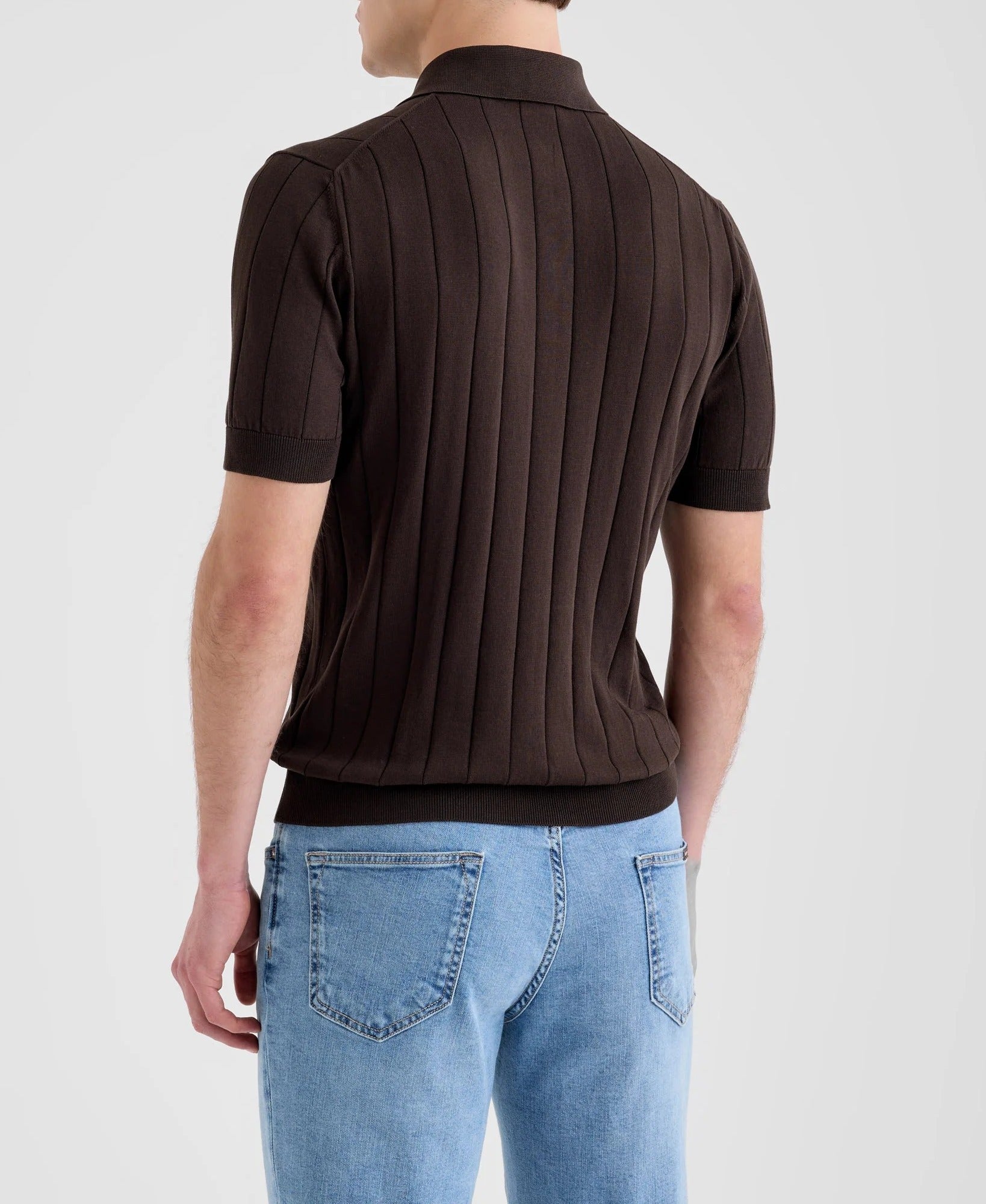 Filippo De Laurentiis CR14C Polo Cotone Marrone