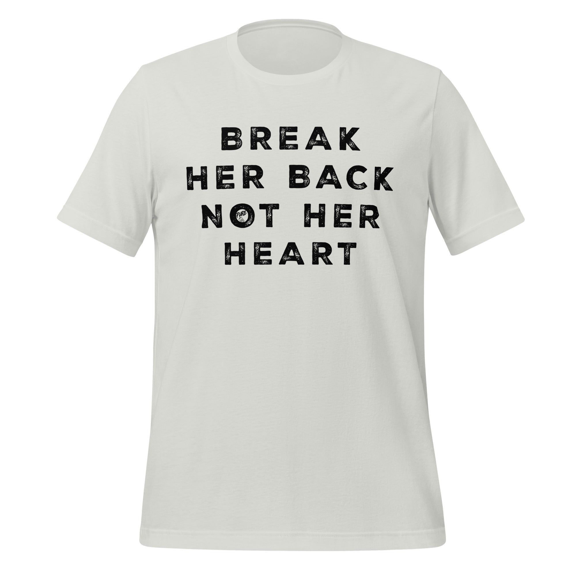 Pure Trash Break Her Back Not Her Heart maglietta uomo nera cotone
