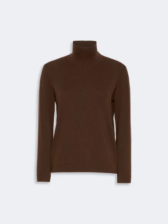 Weekend Max Mara Kiku WKDKIKU013 maglia dolcevita castagna lana