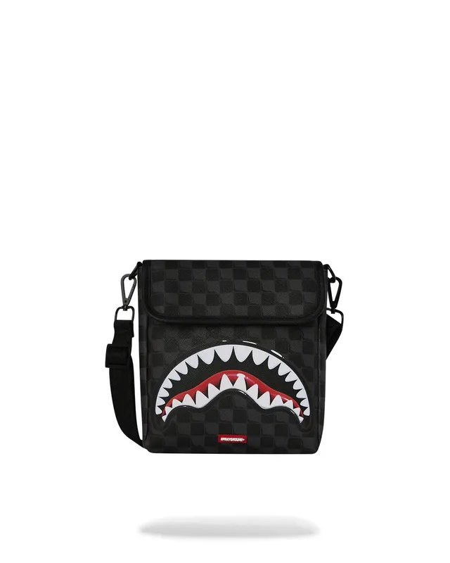 Sprayground 910B8946NSZ borsa tracolla nero Sharks in Paris