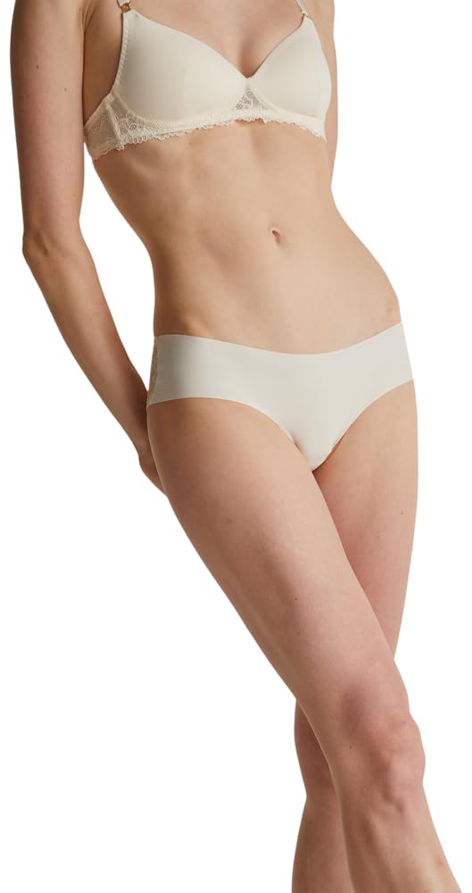 Benetton Slip 3LEG1S02M Microfibra Pizzo Marrone Donna