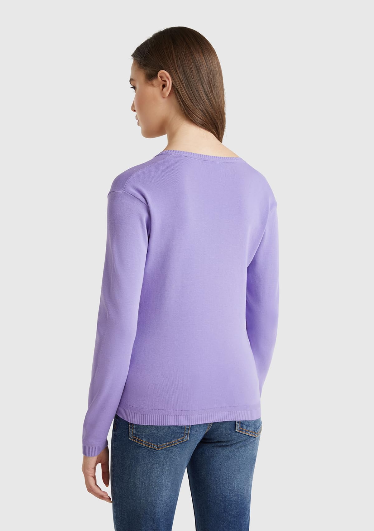 Benetton Maglieria Pullover Donna M Blu Invernale