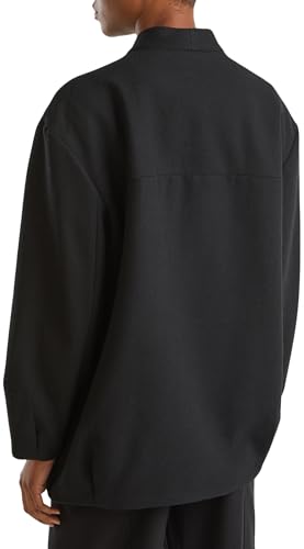 Benetton Giacca bomber panno lana donna taglia L