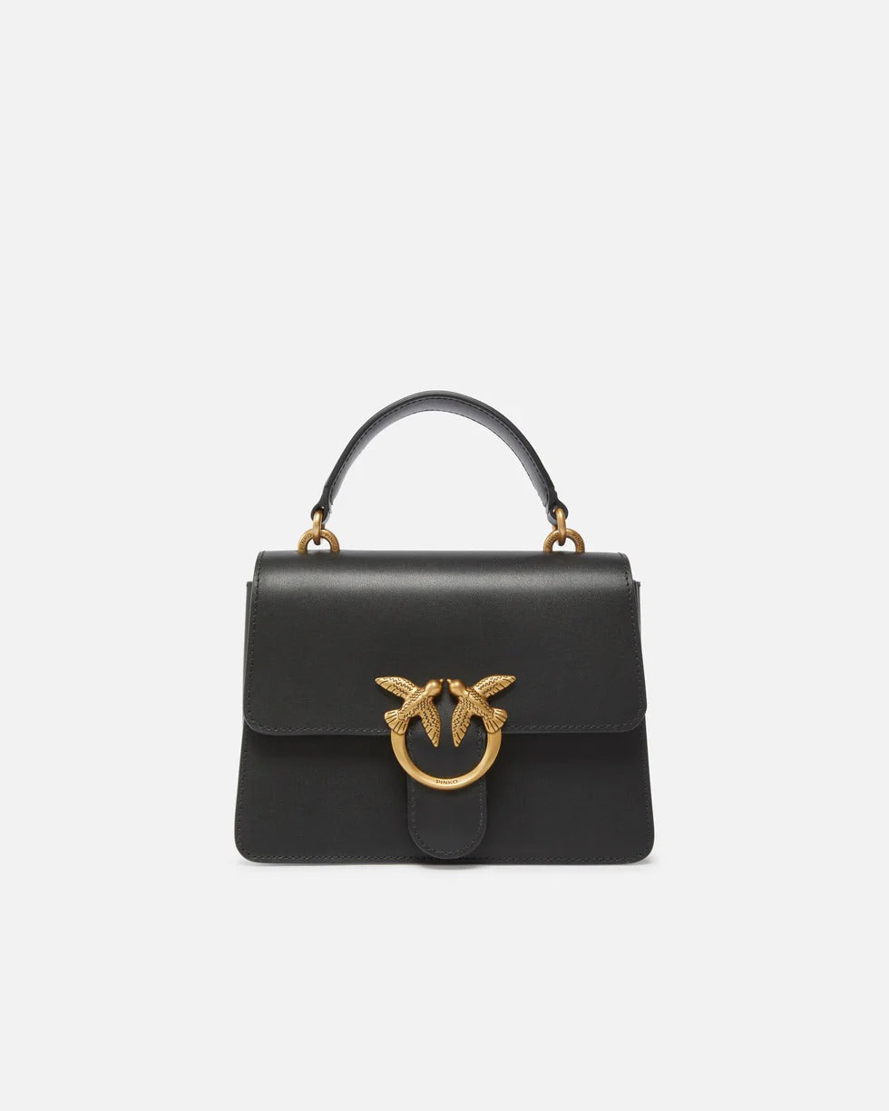 Pinko Mini Love One 100071 A0F1 borsa nero antique gold