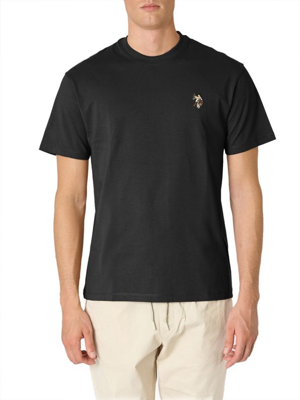 U.S. Polo Assn. Cail US43154033 T-Shirt Uomo Nero Cotone