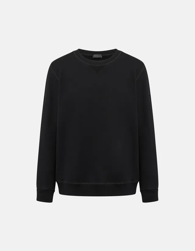Dondup UF775 KF0254U felpa cotone nero uomo S
